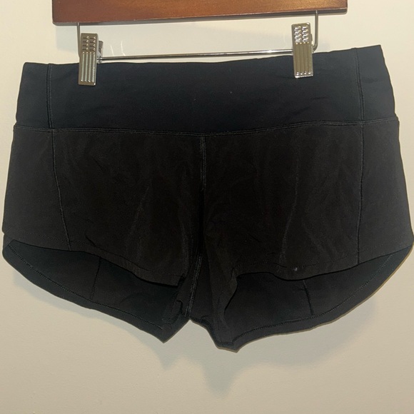 Lululemon Speed Up Low Rise 2.5” Shorts Black - Picture 2 of 8